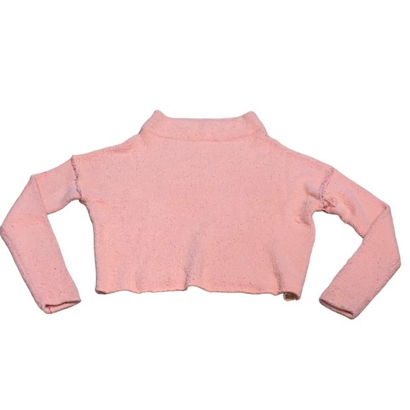 Free People San Vincente Pullover Sweater Cherry Peach Combo Pink Small Womens - Picture 2 of 12